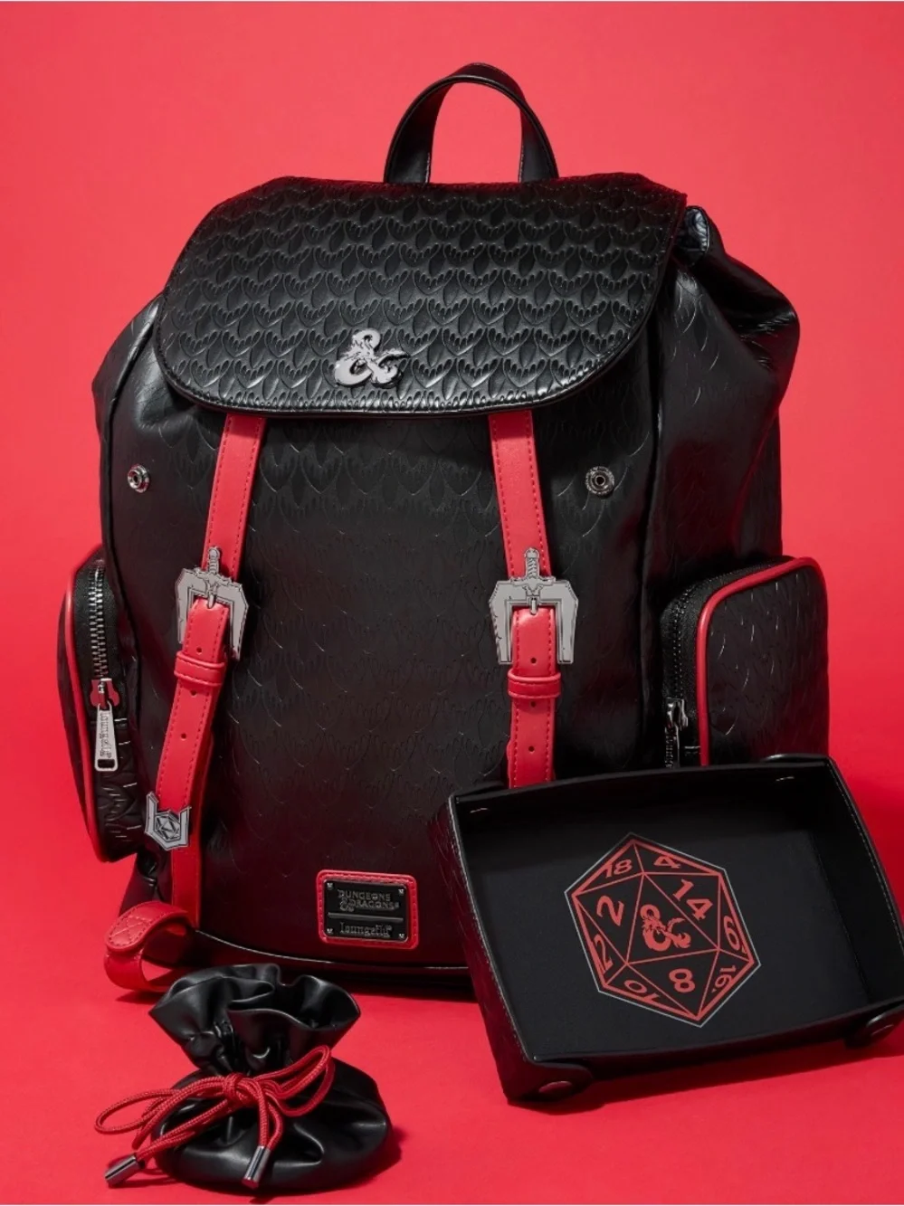 Loungefly Dungeons & Dragons Full-Size Backpack with Coin Bag!